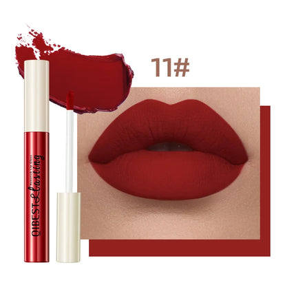 24 Colors Matte Lipstick Woman Lip Makeup Velvet Lipgloss Long Lasting Lip Tint Waterproof Non-stick Cup Lip Gloss Cosmetics