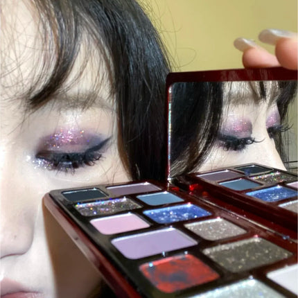 Qianyan Cheeryep 16 Color Eyeshadow Palette Glitter Chamelon Matte Pearlescent Flash Plate Cowherd Sequins