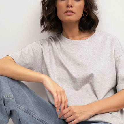 Botvotee 21 Colors Ins Fashion Summer Oversized Basic Solid T-Shirts for Women 100% Cotton White Black Pink T-shirt Casual Tops