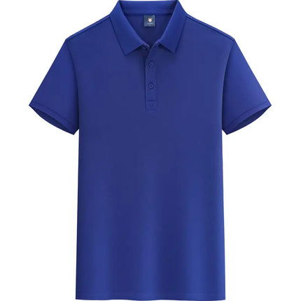 Summer 100% cotton overalls polo shirt custom company logo embroidered lapel short-sleeve T-shirt printing