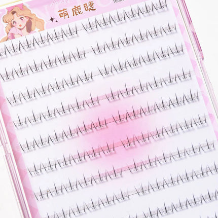 No Glue Need Bottom Eyelashes Comic Lower Lash Extension Clusters Natural Self Adhesive False Eyelashes Reusable Eye Makeup Tool
