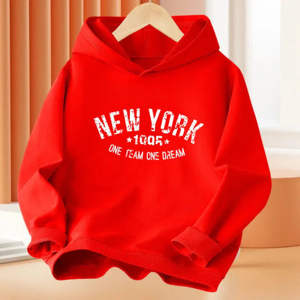 California Printing Kids Hoodie Fashion Boys Hoody Loose Sport Sweatshirts Autumn Long Sleeve Cotton Clothing