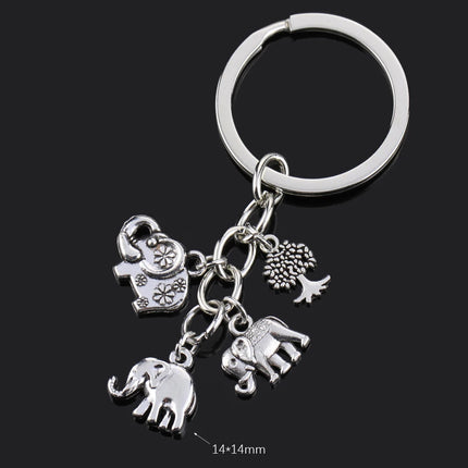 Fashion Animal Women Keychain Car Moon Cat Dog Love Heart Key Chain Friends Gift Jewelry Bag Pendant Wing Evil Eye Angel Turtles