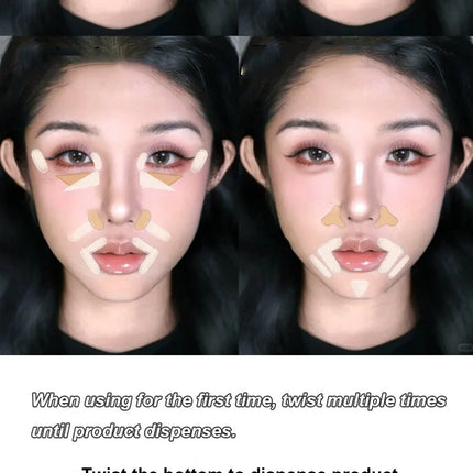 Soft Plush Head Concealer Pen Detail Covering Dark Circles Even Skin Tone Brightening Oil Control Foundation Face Holding Makeup