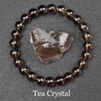40 Tea Crystal / 19cm-7.5inch / 8mm beads