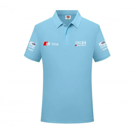 Audi Sporty Men's Polo Shirt 2026 Summer New Model Slim Fit Design Sporty Casual Style Breathable Fabric