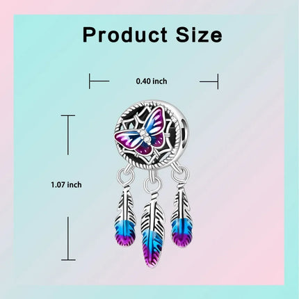 Original Charms 925 Sterling Silver Butterfly Pendant Dragonfly Flowers Bead For Women Necklace DIY Bracelet Fine Jewelry Gift