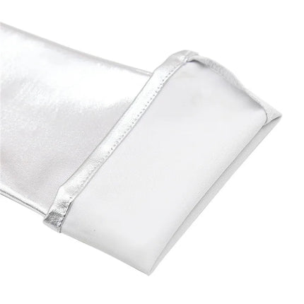 Bdsm Sexy Shiny Gloves Latex Faux Leather Long Gloves Punk Gloves Sexy Cosplay Costume Accessories Adult Toys Erotic Sexy Toys