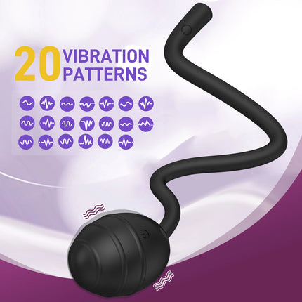 Vagina Balls Vibrator 20 Speeds Jumping Egg Prostate Massage Ass Dilator Sex Toys Anal Toys，Soft Silicone，Sex Toys for Women