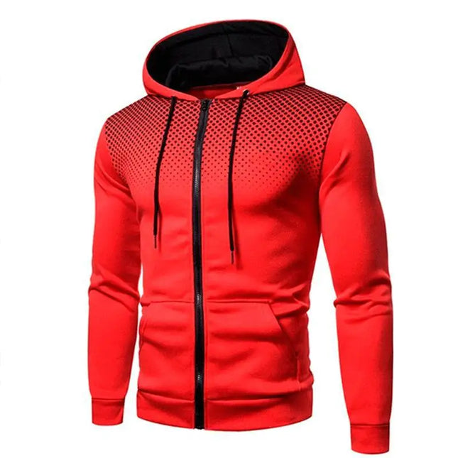 2023 Zipper Men Jackets Autumn Winter Casual Fleece Coats Bomber Jacket Scarf Collar Fashion Hooded Male Outwear Slim Fit Hoody