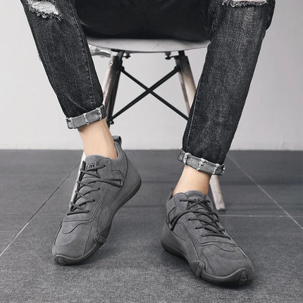 Ankle Boots For Men 2025 Spring Man Casual Sneakers Non Slip Khaki Work Mens Shoe Short Boots Loafers Lace Up Zapatillas Hombre