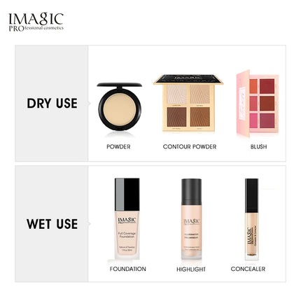 IMAGIC 16-Colors Makeup Sponge Tools Face Beauty Cosmetic Foundation Powder Puff Wet and Dry Use gąbka do makijażu косметика