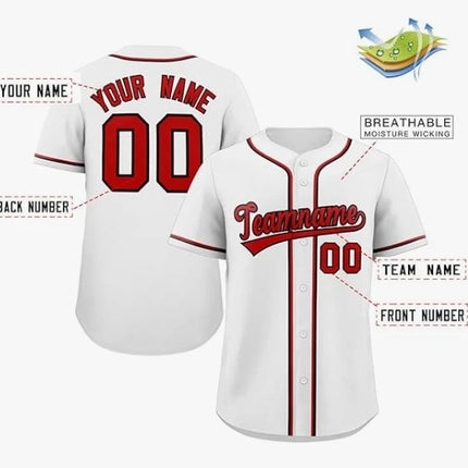 Personalize Men Women Youth Baseball Jersey Customize Button Down Sports Tee Laser Printed Sublimation Letter Number Big Size
