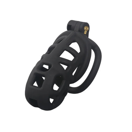 2026 New Chastity Lock Cage SM Flirting Breathable Resin Male Virginity Device Male Penis Lock with 4 Rings