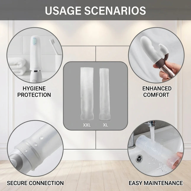 Silicone penis  Sleeve Adult toys Large Size Soft Durable Sealed Protective Easy Clean Comfortable For Men sex Accessories