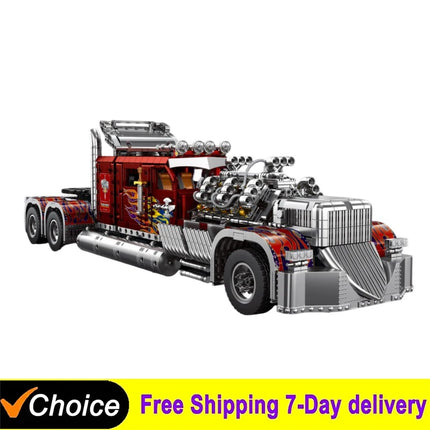 3485PCS MOC Technical Thor 24 Heavy Truck Car Building Blocks Assembling Car Bricks Model Toys for Boys Kids Xmas Gift Set