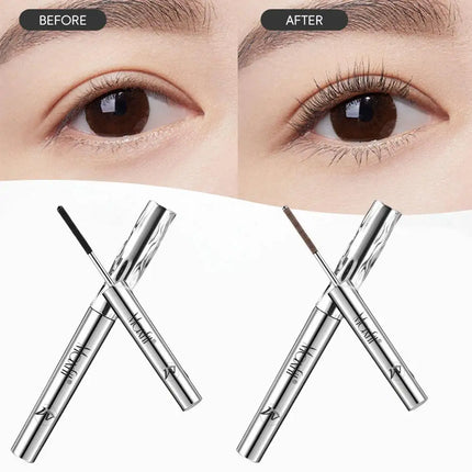 Maxfit Steel Tube Mascara Waterproof Silk Fiber Mascara Black Brown Long Curling Eyelash Extensions Non-Clumping Eye Make Cosmet