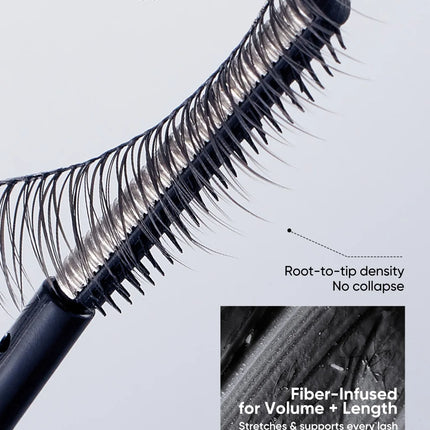 JUDYDOLL Dual-Wing Serum Mascara and Lash Primer, Waterproof, Lengthening, Curling, Sweatproof, Smudge-proof, Quick-Drying