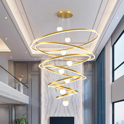 Modern home decor led lights pendant light lamps forstaircase Chandeliers for living room hanging light indoor lighting