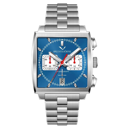 Specht&Sohne Fashion Mens Watches Top Brand Luxury Watch For Men Blue Casual Waterproof Square Sports Wristwatches Reloj Hombre