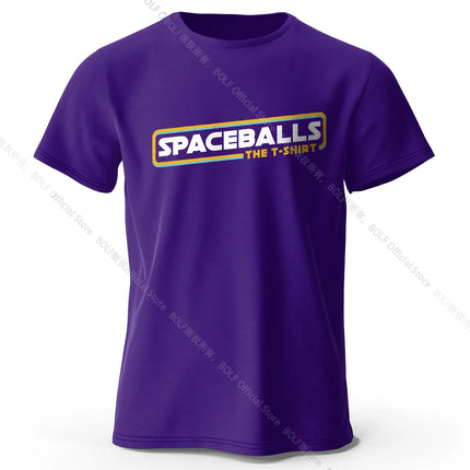 Spaceballs Printed T-Shirt 100% Cotton Oversized Sci-Fi Graphic Tees for Men Women Summer Tops Nerd Streetwear
