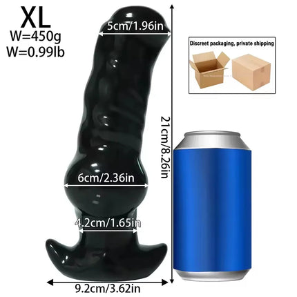 Soft Silicone Dog Dildo Big ButtPlug Stimulation Animal Dildo Fisting Large Anal Sex Toy For Women Men Anal Dilator Masturbation