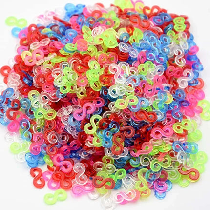 600 Diy Toys Rubber Bands Bracelet for Kids or Hair Craft Loom Bands Refill Rubber Band Make Woven Bracelet DIY Christmas Gift