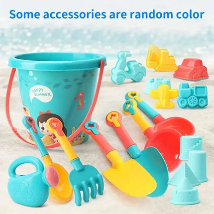 18PCS Beach Sand Toy Set, Durable Plastic, Summer Pool Beach Game Set,Great Holiday Outdoor Sand Play Tools For Boys And Girls