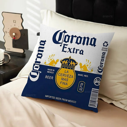 C-Corona E-Extra Beer Cushion Cover Inches Farmhouse Decor Home Throw Pillow Covers For Couch Decorations
