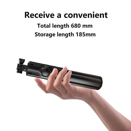Bluetooth Selfie Stick Mobile Phone Holder Retractable Portable Multifunctional Mini Tripod With Wireless Remote Shutter