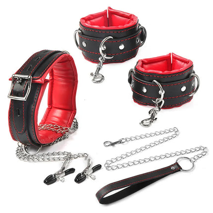 Bdsm Bondage Restraints Choking Ring Slave Fetish Neck Collar Metal Chain BDSM Games Traction Flirt Sex Toys For Women Couples