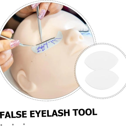 50Pcs Lash Practice Sponges - Realistic Eye-Shaped Mapping Tool for Beginner Eyelash Extension Training | Salon Styling Demo Pad