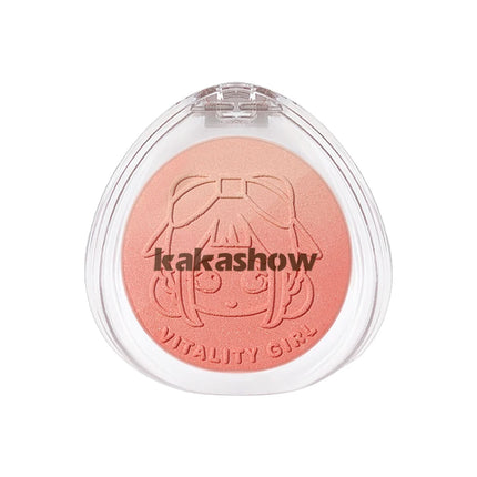 Kakashow Dual gradient blush highlights natural nude makeup brightening cheeks purple blue female niche brand