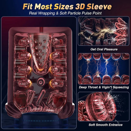 Automatic Male Masturbator Cup Automatic Blowjob Suking Machine Real Vagina Pocket Pussy Penis Oral Masturbatio Sex Toys For Men