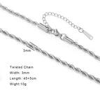 12 Twisted Chain S / 45-50cm