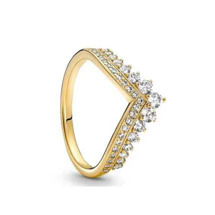 18K Gold Plated 925 Sterling Silver Flowers And Leaves Disc-shaped Ring 6 7 8 9 Rings Wedding Fashion Fine Luxury Jewelry Women