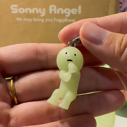 Sonny Angel SMISKI Strap Accessories Blind Capsule Glow in The Dark Gashapon Pendants Collectible Keychain Birthday's Day Gifts