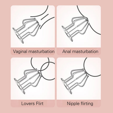 1PCS Metal Hollowed-Out Anal Plugs for Anal Dilatation Exercises, Masturbation & Couples Play, Adult Sex Toys