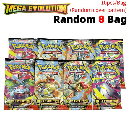 2026 New Pokemon Cards 9+1 Per Pack TCG Mega Evolution Phantasmal Flames Booster Box, English Trading Card Game Collection Set