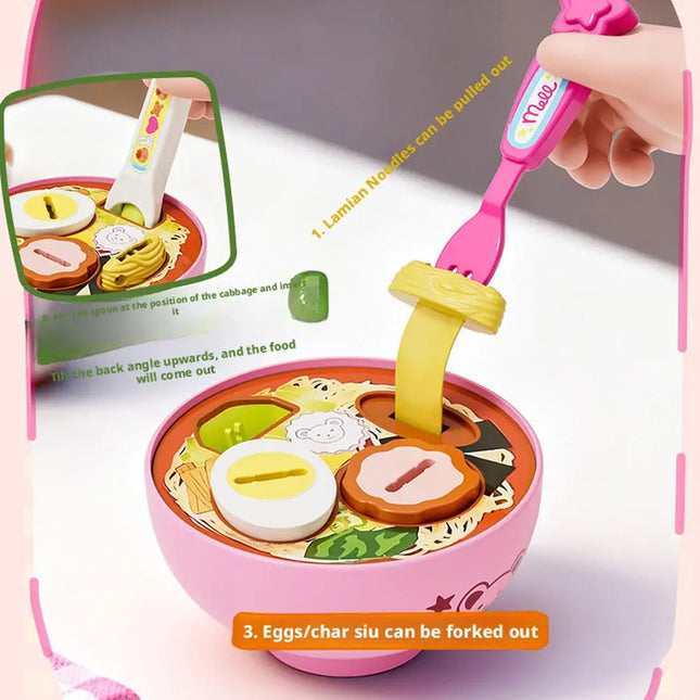 New 8-Piece Set of Simulation Food Feeding Toys with Storage Box - Sweet Rice Ball Pudding Feeding Toy Kids Role Play Early Education