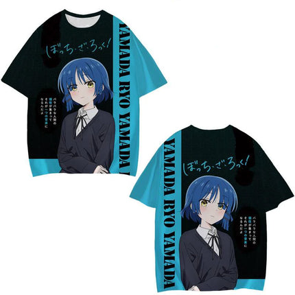 Anime Manga Bocchi The Rock 3D Printed T-Shirts Men Women Casual Fashion Oversized Short Sleeve T Shirt Male Tees Tops Clothing