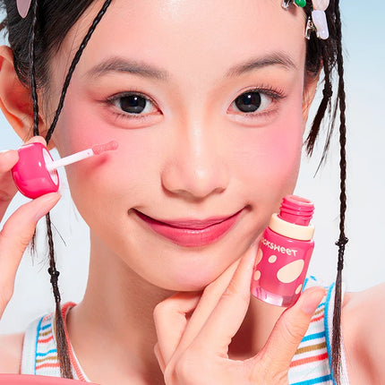 Rock Sweet Liquid blusher Rouge Vitality Pink Blush Brightening Plumping Color for the Face Hot Selling Beauty Product