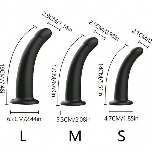 Silicone Anal Plug & Dilator Kit - Unisex Anal Training Set for Men & Women, Adult Erotic Sex Toy