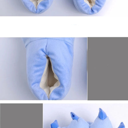 Cartoon Slippers Stitch Animal Claw Kigurumi Onesies Pajamas Shoes Kids Adult Kawaii Funny Paws Casual Cosplay Prop Party Wear