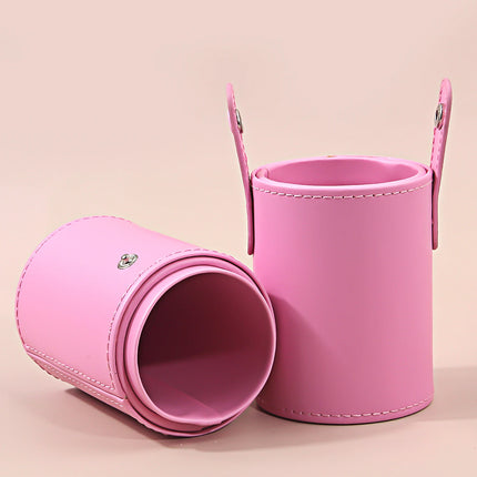 Pink 15PCS High-end Makeup Brush Set Soft and Fluffy Professional Facial Makeup Brush Set With Travel Waterproof Storage Bucket
