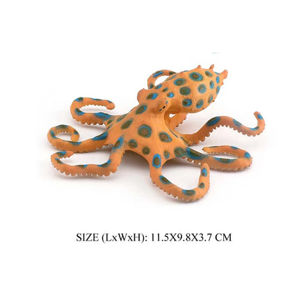 Simulation Marine Mollusc Plastic Model Figures Nautilus Ammonite Squid Octopus Figurine Sealife Animal Educational Toy For Kids