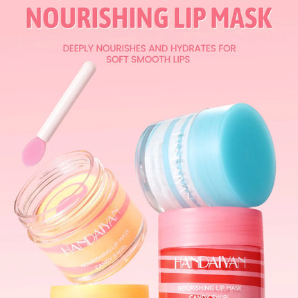 18g Strawberry Lip Balm Hydrating Lip Mask for Night Sleep Fades Lip Lines Plumps & Moisturizes Fruit-Infused Nude Lip Primer