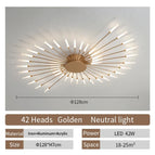 Gold 42 heads / Neutral light