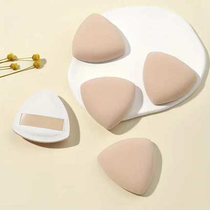 5pcs Triangle Makeup Sponge Puff Set with Box Wet Dry Dual-Use Foundation Loose Powder Puff Makeup Sponge Beauty Egg Blenders