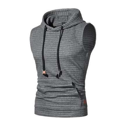 Women's Sleeveless Shirts Hooded Sports Fitness Tops Loose Quick-Drying Breathable Casual Running Yoga Tank Top